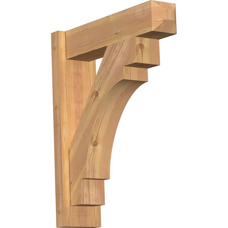 Ekena Millwork Merced Smooth Craftsman Outlooker, Western Red Cedar, 5 1/2"W x 20"D x 24"H OUT06X20X24MRC04SWR